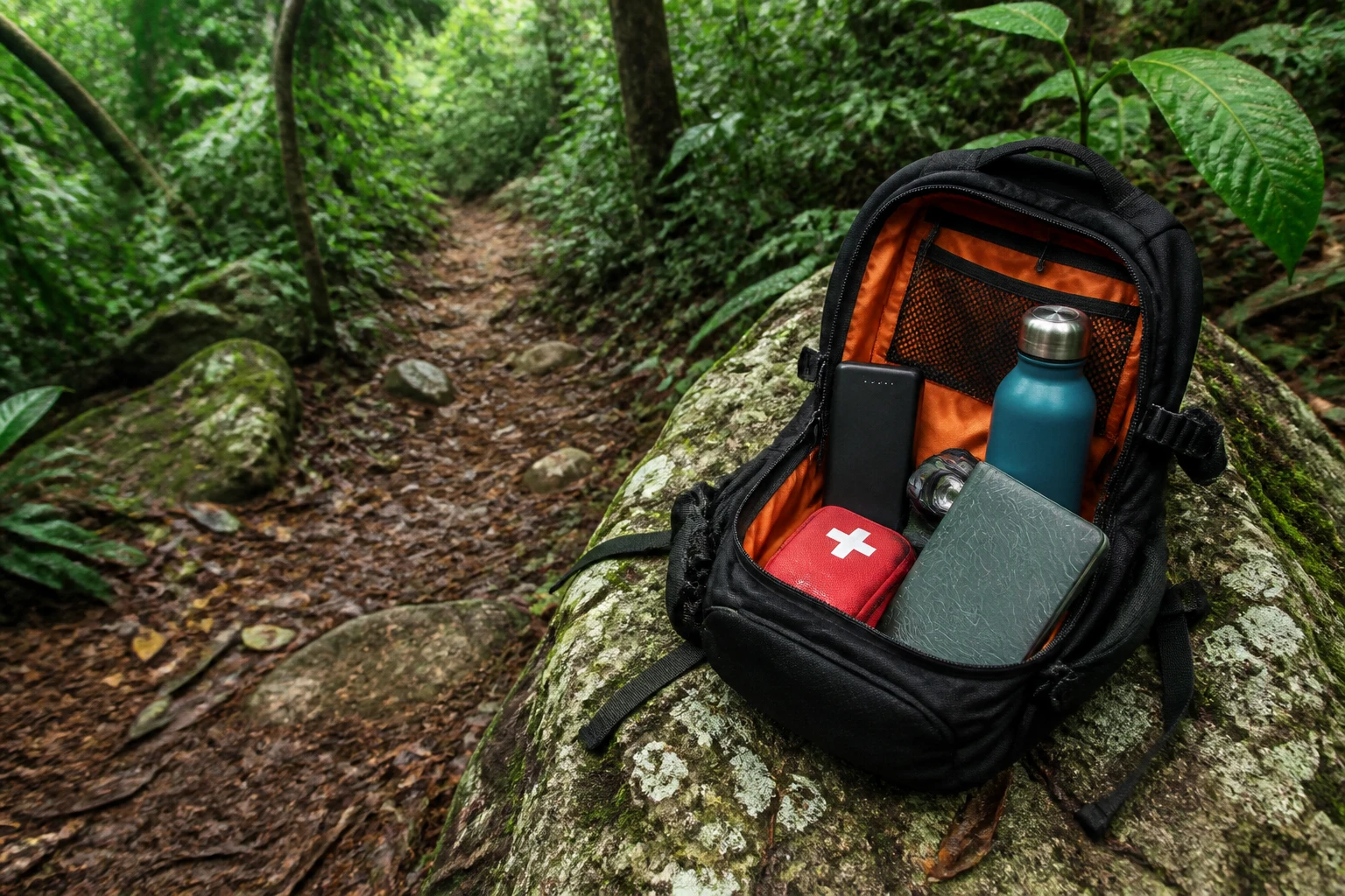 Compact safety kit for remote Belize jungle excursions