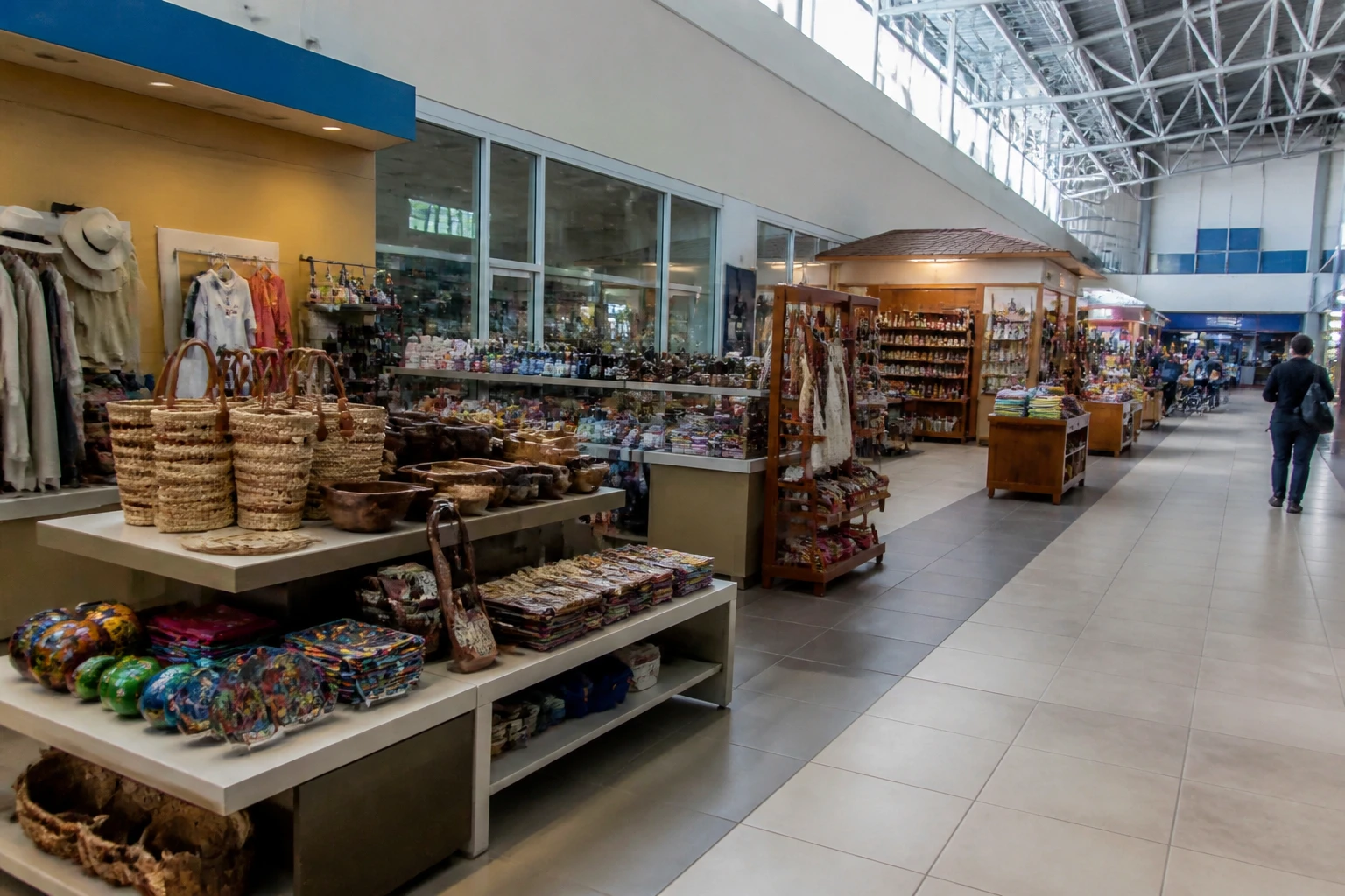 Gift and handicraft shopping area at Belize airport