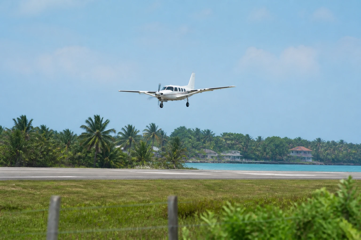 Small regional aircraft serving coastal Belize