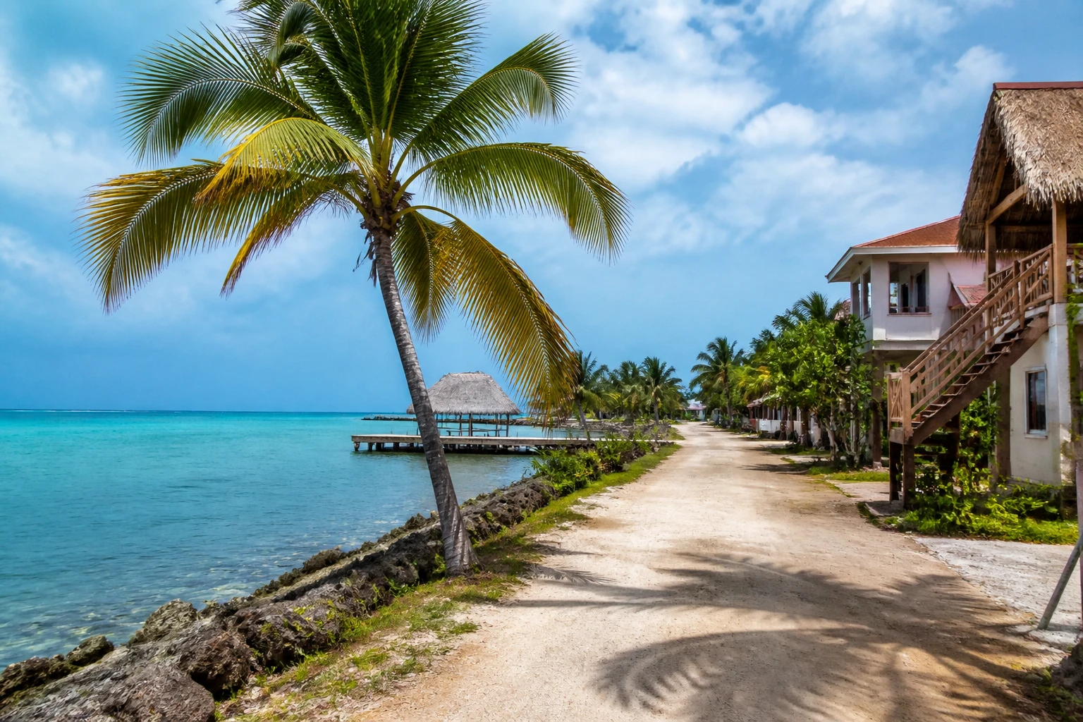 Mainland coastal setting in southern Belize